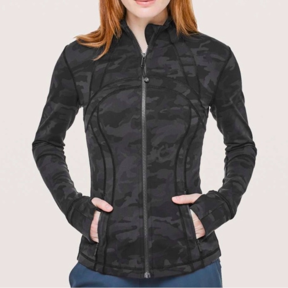 Lululemon Black Camo Zip Up